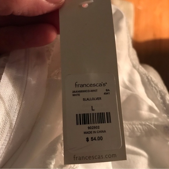 𝅺miami white lace women’s size L dress with spaghetti straps. - Picture 2 of 6